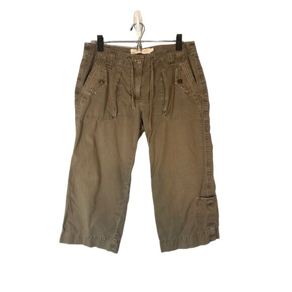 J. Crew Beige City Fit Broken-In Chino Capri Cropped Cotton Pants Women Sz 8 - Picture 1 of 11